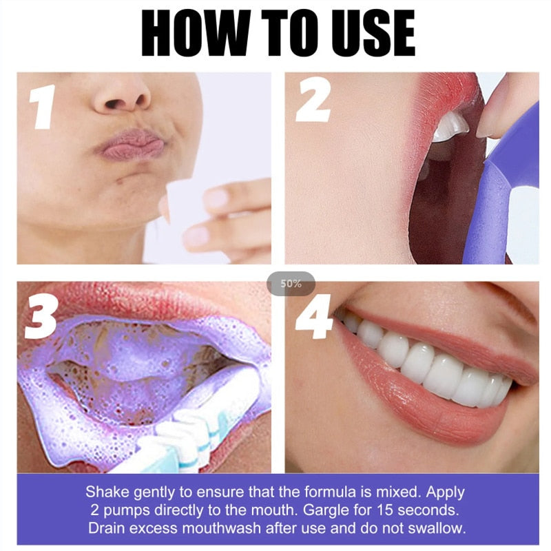 Tooth Cleansing Mousse Refreshes Breath Whitens Teeth Stains Stains Removal Dental Cleansing
